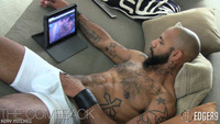 black gay men huge dicks edger dick kory black cock cum hairy tattooed stallion jerks his huge thick