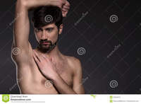 black naked males naked man portrait black background royalty free stock photo