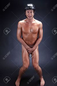 black naked males pressmaster naked man hockey helmet over black background stock photo