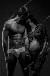 black naked man depositphotos stock photo naked man his pregnant