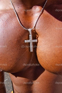 black naked men pics depositphotos black men pectoral cross stock photo