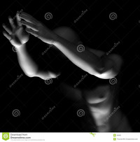 black nude muscle men nude male stock photo