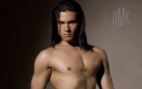 gay hunk men wallpapers men long hair abs pecs underwear hunk gay wallpaper