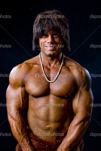 gay men muscle depositphotos portrait muscular gay men beads around his neck stock photo