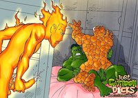 gay porn cartoon Pic cartoon dicks fantastic four