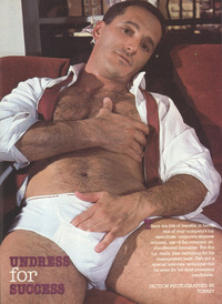 gay vintage porn Pics undress success honcho magazine vintage gay porn hairy daddy stripping down