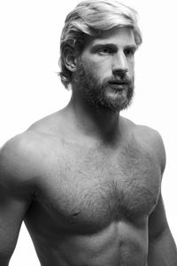 hairy naked muscle men serafeim skoutelis male model hairy bearded blond muscle bear foreskin naked men