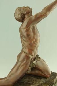 male pictures nude archivese upload colinet art deco bronze male nude furniture more collectibles bronzes claire