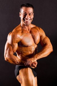 naked male bodybuilder michaeljung male bodybuilder black background photo