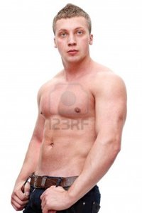 naked men with muscles antikainen one handsome caucasian muscular man naked torso isolated white background photo
