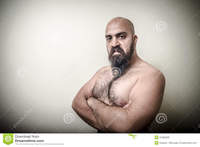 naked men with muscles super power angry muscle bearded man gray background royalty free stock photos
