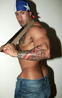 naked men with muscles puerto rican muscle beefy boricua tattoos