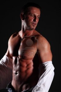 naked muscle mans lucaph portraits naked muscular man white shirt photo