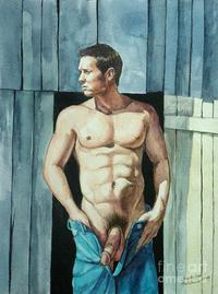 nude male photos medium large private nude male standing front barn door christopher shellhammer category