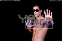 nude muscle man naked muscle man black background stock