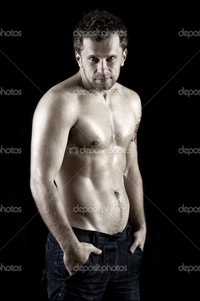 nude muscular males depositphotos naked muscular male model jeans stock photo