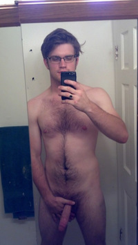 pics of hairy cocks hairy dick holding guy shows penis mirror