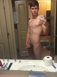 really hot naked men erected dick pretty hair guy hot holding his penis