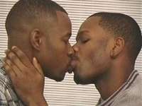 sex Pic gay incoming origs gay men kissing gist say homosexual bites mans lip refusing have