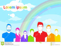 sex Picture gay man same gay man people group colorful silhouettes icons rainbow vector illustration stock