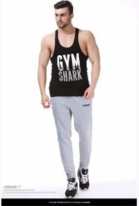 sexy bodybuilder man aktdesc product brand gym shark singlets mens tanks tops