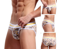 sexy com gay store product brand arrive sexy men underwear pure cotton personality printed character briefs