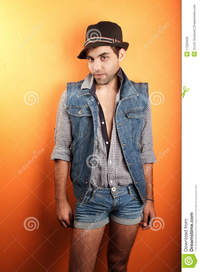 sexy gay man pic sexy gay man jeans hat royalty free stock