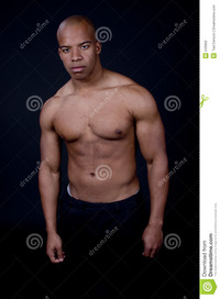 sexy muscular black men young black man stock photography