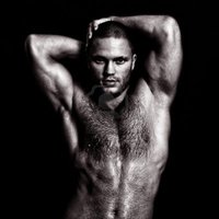 sexy nude guy dmitrimaruta nude muscular guy posing hands behind head black white photo