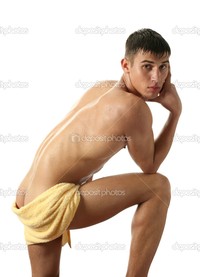 sexy pics man depositphotos young man after shower stock photo
