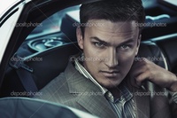 sexy pics man depositphotos portrait sexy man car stock photo