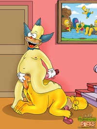 simpson gay porn gay cartoon krusty clown breaks perfect couple