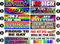 you Picture gay porn Pics gay porn bumperstickers interior itm funny gag bumper stickers choose any