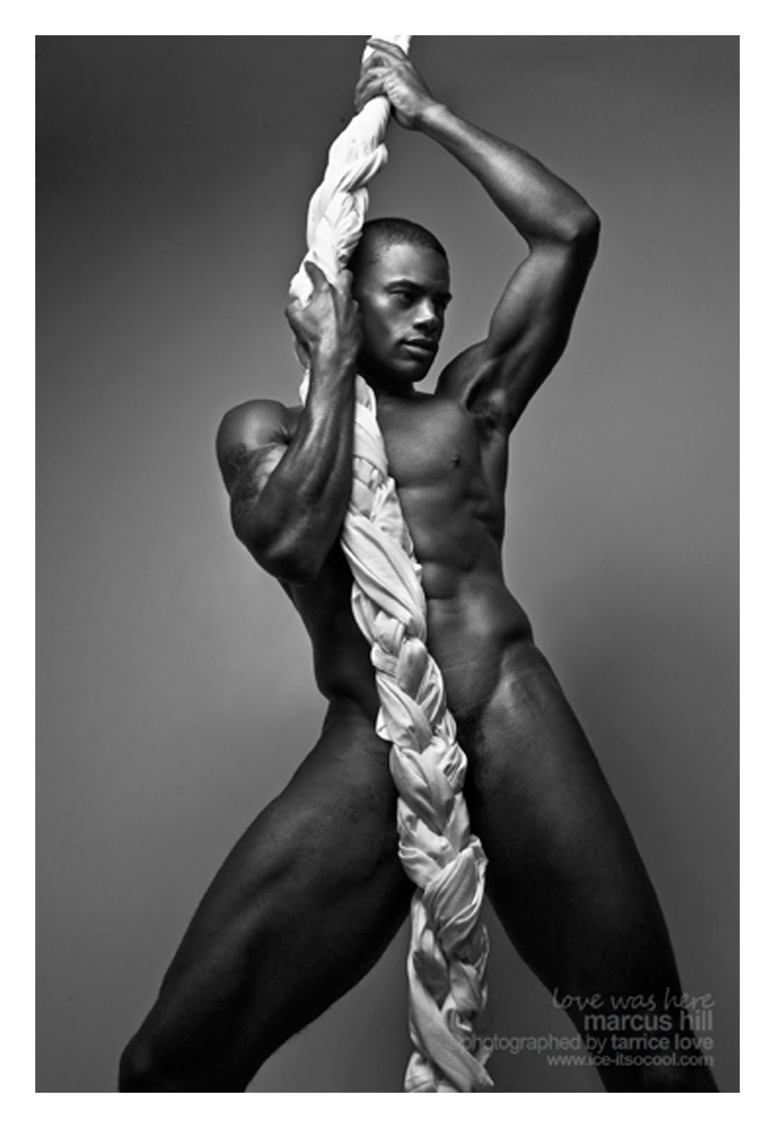 Black Man Nude Pic Black Marcus Model Shirtless Male Hill.