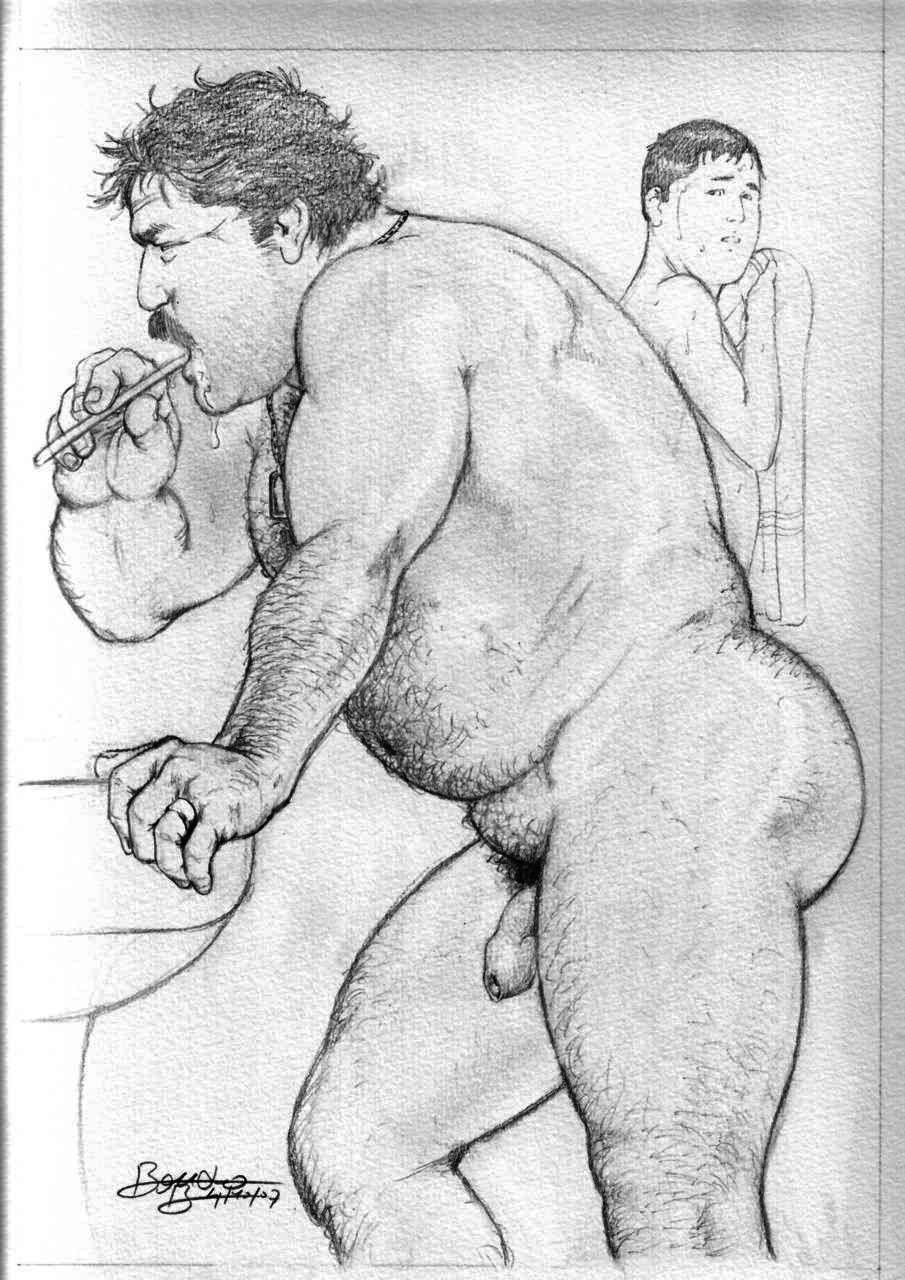 рисованные голые мужики фото 66