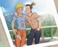 gay emo sex Picture shikamaru naruto shirtless muscle emo yaoi gay couple bare chest